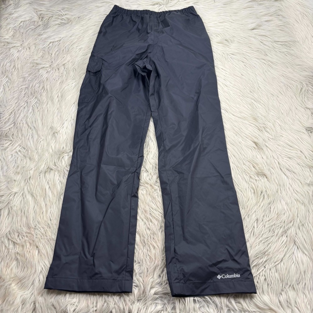 Columbiaβ Youth L 14 / 16 Black Waterpoof Rain Pants Cargo Pocket